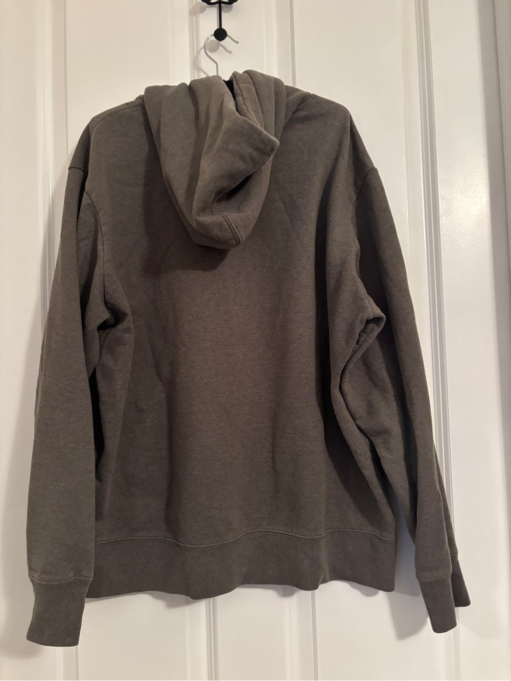 The North Face Brown Pullover Hoodie with Yellow Logo and Drawcord. Size XL - Picture 8 of 8